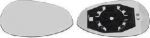 Van Wezel 1624838 зеркальное стекло, наружное зеркало на FIAT PUNTO (199)