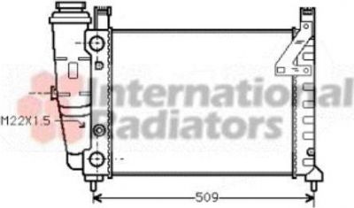 Van Wezel 17002060 радиатор, охлаждение двигателя на FIAT UNO (146A/E)