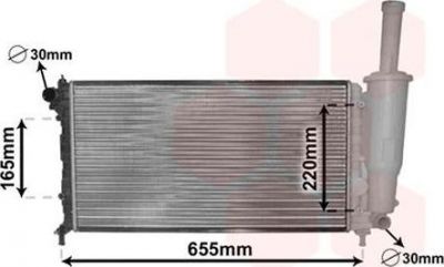 Van Wezel 17002218 радиатор, охлаждение двигателя на FIAT PUNTO (188)