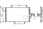 Van Wezel 17005153 конденсатор, кондиционер на FIAT TEMPRA S.W. (159)