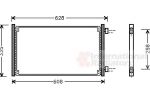 Van Wezel 17005213 конденсатор, кондиционер на FIAT PUNTO (188)