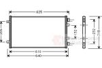 Van Wezel 17005219 конденсатор, кондиционер на FIAT PUNTO (188)