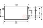 Van Wezel 17005247 конденсатор, кондиционер на FIAT PUNTO (188)