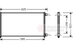 Van Wezel 17005256 конденсатор, кондиционер на FIAT DOBLO Cargo (223)