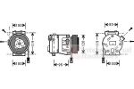 Van Wezel 1700K050 компрессор, кондиционер на FIAT PUNTO (188)