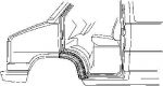 Van Wezel 1745156 крыло на FIAT DUCATO фургон (280)