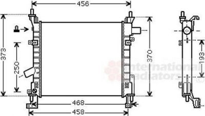 Van Wezel 18002373 радиатор, охлаждение двигателя на FORD KA (RB_)