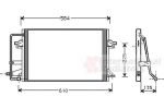 Van Wezel 18005178 конденсатор, кондиционер на FORD ESCORT VII (GAL, AAL, ABL)