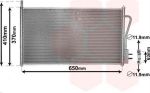 Van Wezel 18005268 конденсатор, кондиционер на FORD FOCUS (DAW, DBW)