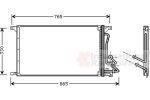 Van Wezel 18005304 конденсатор, кондиционер на FORD TRANSIT c бортовой платформой/ходовая часть (E_ _)