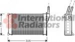 Van Wezel 18006093 теплообменник, отопление салона на FORD ORION II (AFF)
