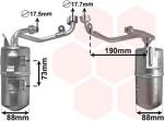 Van Wezel 1800D387 осушитель, кондиционер на FORD FOCUS II седан (DA_)
