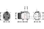 Van Wezel 1800K174 компрессор, кондиционер на FORD MONDEO III (B5Y)
