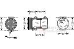 Van Wezel 1800K276 компрессор, кондиционер на FORD ESCORT VII седан (GAL, AFL)