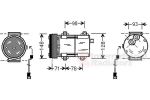 Van Wezel 1800K277 компрессор, кондиционер на FORD KA (RB_)