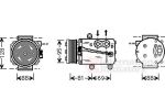 Van Wezel 1800K339 компрессор, кондиционер на FORD KA (RB_)