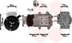 Van Wezel 1800K498 компрессор, кондиционер на FORD B-MAX (JK)