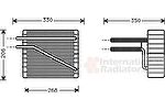 Van Wezel 1800V269 испаритель, кондиционер на FORD GALAXY (WGR)