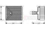 Van Wezel 1800V273 испаритель, кондиционер на FORD MONDEO I (GBP)