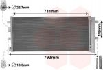 Van Wezel 18015701 конденсатор, кондиционер на FORD MONDEO V седан