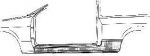 Van Wezel 1854101 накладка порога на FORD ESCORT VII седан (GAL, AFL)