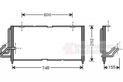 Van Wezel 21005028 конденсатор, кондиционер на JEEP CHEROKEE (XJ)
