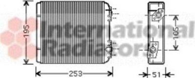 Van Wezel 26006020 теплообменник, отопление салона на LADA NOVA (2105)