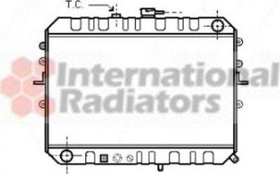 Van Wezel 27002045 радиатор, охлаждение двигателя на MAZDA E-SERIE фургон (SR2)