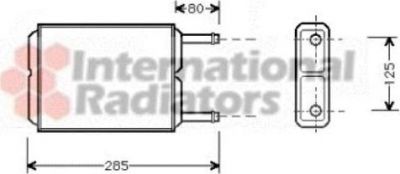 Van Wezel 27006123 теплообменник, отопление салона на MAZDA 626 III (GD)