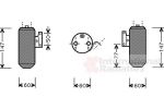 Van Wezel 2700D084 осушитель, кондиционер на MAZDA 323 F V (BA)