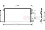 Van Wezel 28005058 конденсатор, кондиционер на IVECO DAILY III c бортовой платформой/ходовая часть