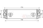 Van Wezel 30004582 интеркулер на MERCEDES-BENZ SPRINTER 5-t c бортовой платформой/ходовая часть (906)