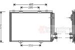 Van Wezel 30005232 конденсатор, кондиционер на MERCEDES-BENZ E-CLASS универсал (S210)