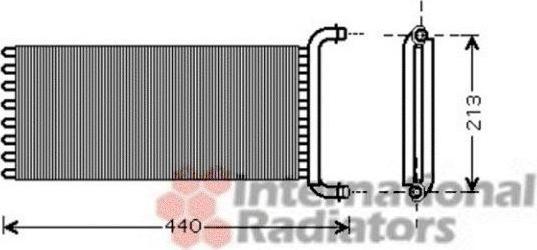 Van Wezel 30006441 теплообменник, отопление салона на MERCEDES-BENZ VITO автобус (W639)