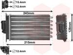 Van Wezel 30006649 теплообменник, отопление салона на MERCEDES-BENZ S-CLASS (W140)