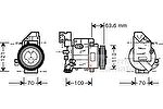 Van Wezel 3000K075 компрессор, кондиционер на MERCEDES-BENZ A-CLASS (W168)