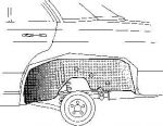 Van Wezel 3010470 колесная ниша на MERCEDES-BENZ седан (W123)
