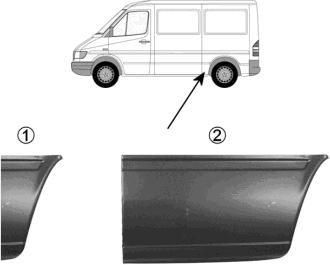 Van Wezel 3075139 боковина на VW LT 28-46 II фургон (2DA, 2DD, 2DH)