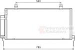 Van Wezel 32005221 конденсатор, кондиционер на MITSUBISHI GALANT седан (DJ_, ED_, EF_)