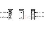 Van Wezel 37001461 расширительный клапан, кондиционер на OPEL ASTRA H (L48)