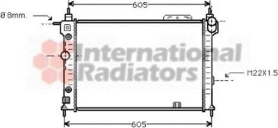 Van Wezel 37002029 радиатор, охлаждение двигателя на OPEL ASTRA F универсал (51_, 52_)