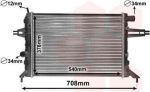 Van Wezel 37002272 радиатор, охлаждение двигателя на OPEL ZAFIRA A (F75_)