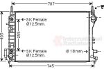 Van Wezel 37002559 радиатор, охлаждение двигателя на SAAB 9-3 кабрио (YS3F)