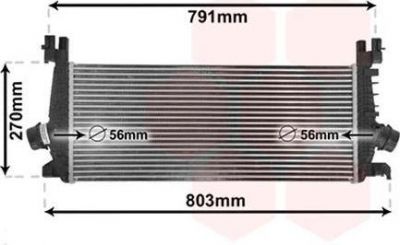 Van Wezel 37004549 интеркулер на OPEL ASTRA J