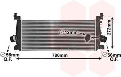 Van Wezel 37004647 интеркулер на OPEL INSIGNIA