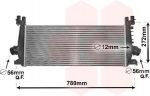 Van Wezel 37004648 интеркулер на OPEL INSIGNIA