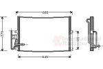Van Wezel 37005274 конденсатор, кондиционер на OPEL VECTRA B (36_)