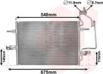 Van Wezel 37005349 конденсатор, кондиционер на OPEL MERIVA