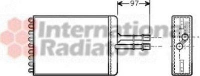 Van Wezel 37006216 теплообменник, отопление салона на OPEL VECTRA B универсал (31_)