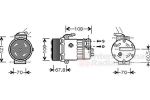 Van Wezel 3700K139 компрессор, кондиционер на OPEL ASTRA G универсал (F35_)